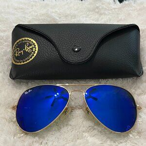 Ray Ban Aviator Blue Mirror
